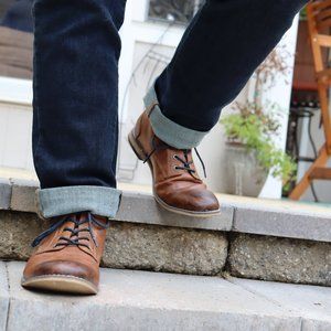 H&M Size 10.5 leather dress boots.